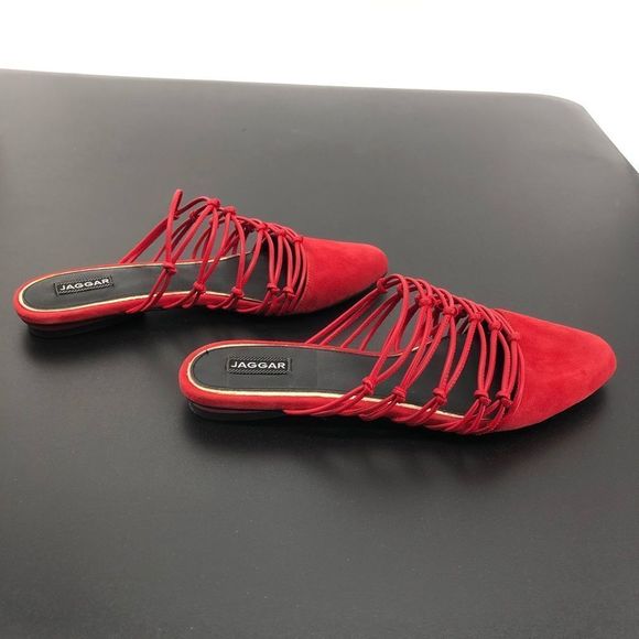 Jaggar Series Knotted Slide in Coral Flat Sandals - Picture 6 of 13